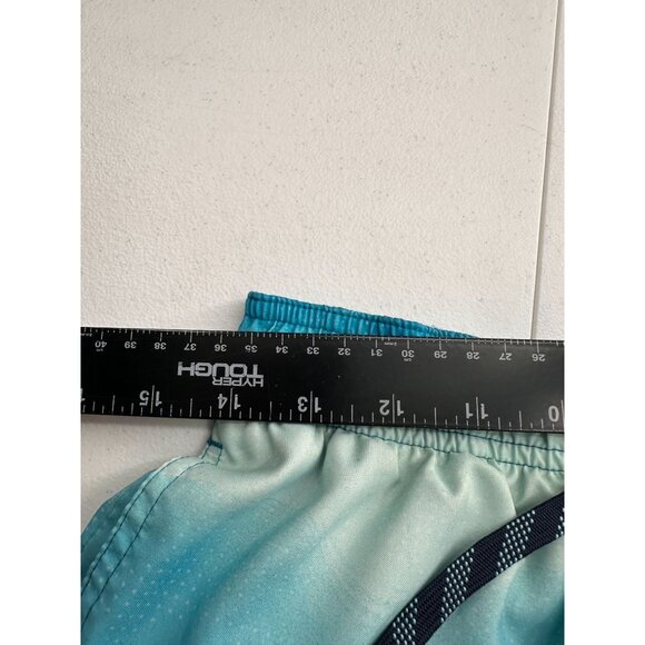 Nike Mens Blue Gradient Swim Trunks Medium Mesh Lining Polyester Elastic Waist - Picture 3 of 11